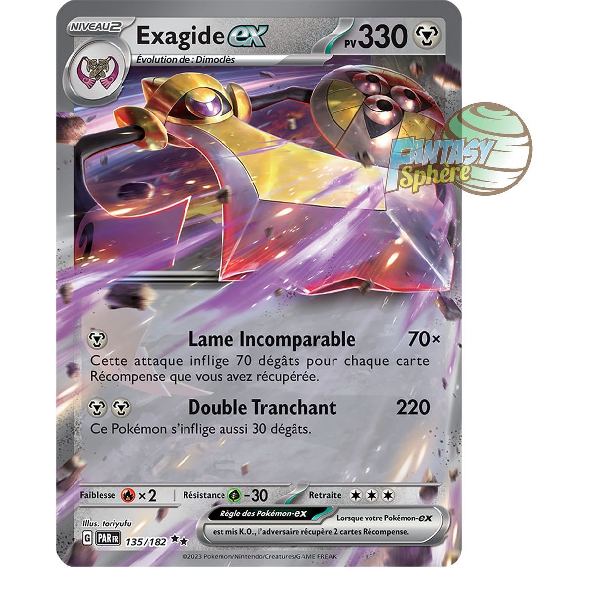 Item Exagide EX – Double Rare 135/182 – Scarlet and Violet Paradox Rift