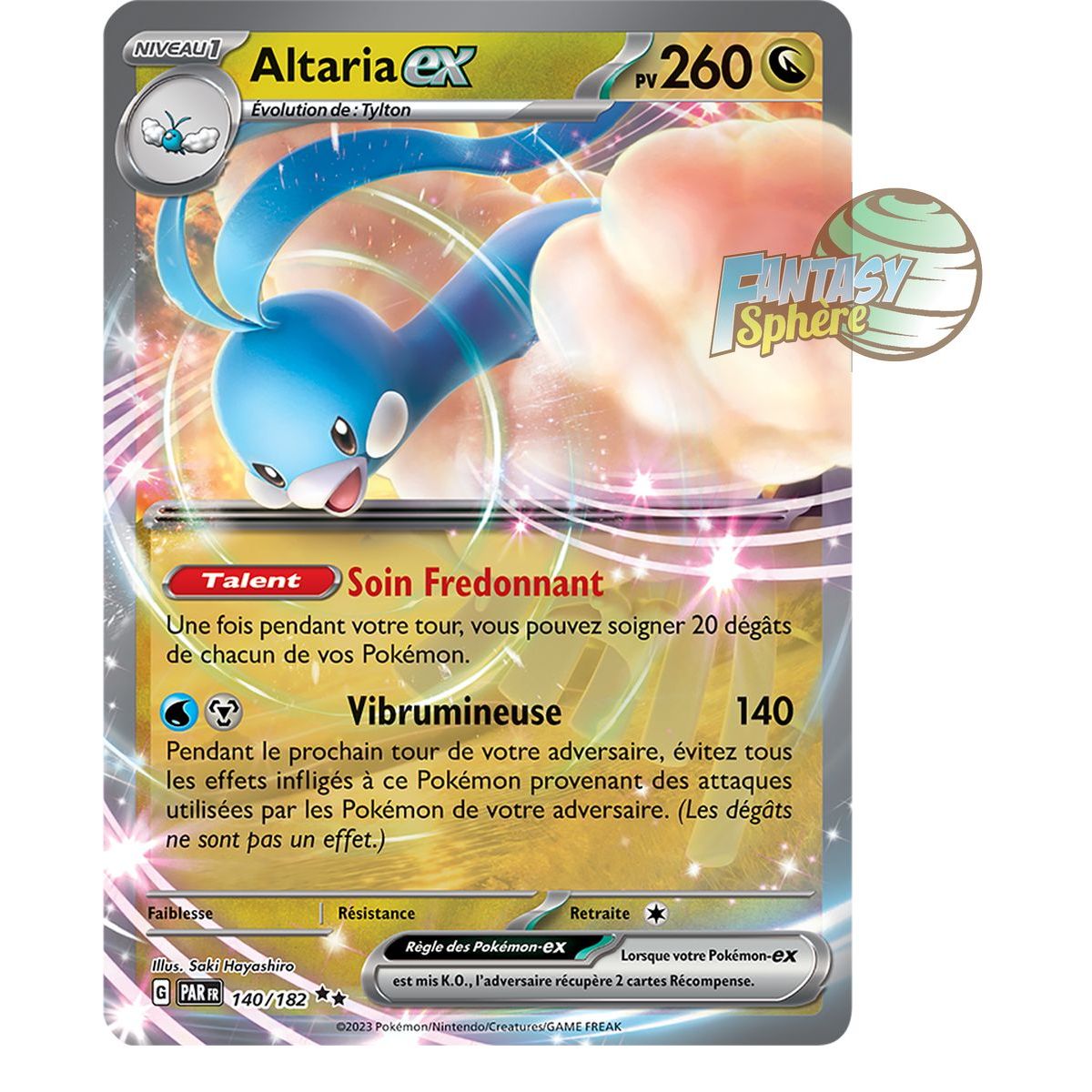 Item Altaria EX – Double Rare 140/182 – Scarlet and Violet Paradox Rift