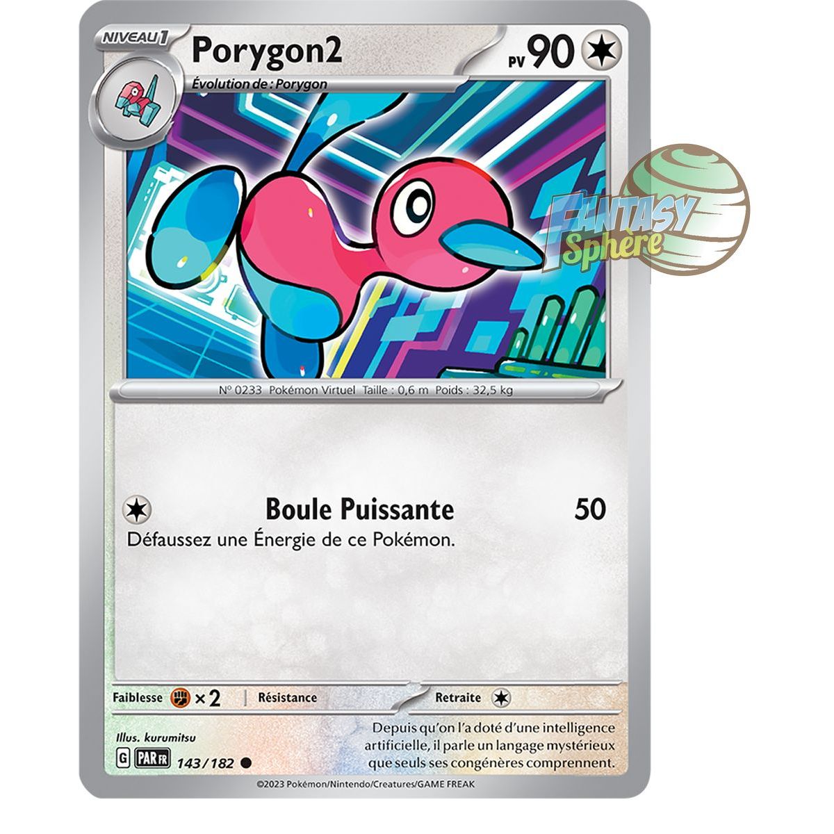 Porygon2 – Reverse 143/182 – Scarlet and Violet Paradox Rift