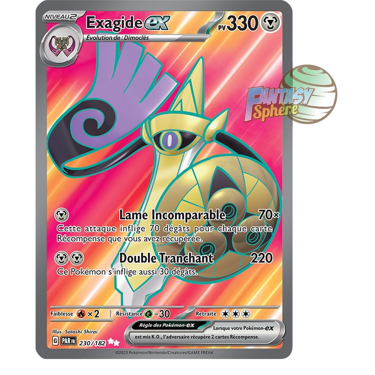 Item Exagide EX – Ultra Rare 230/182 – Scarlet and Violet Paradox Rift