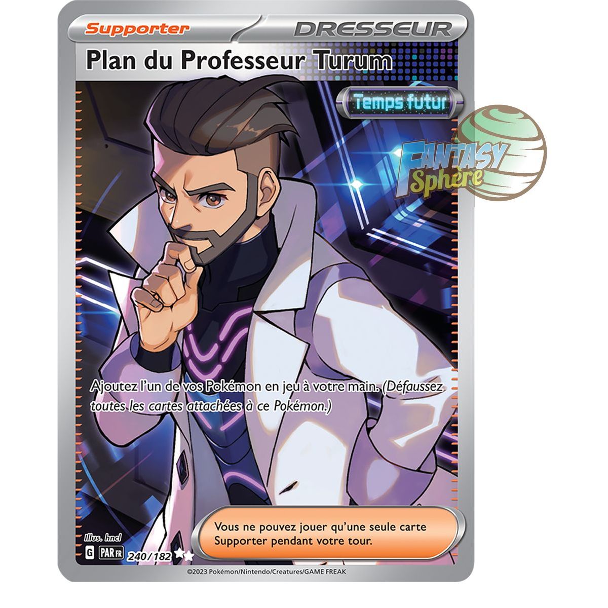 Professor Turums Plan – Ultra Rare 240/182 – Scarlet and Violet Paradox Rift