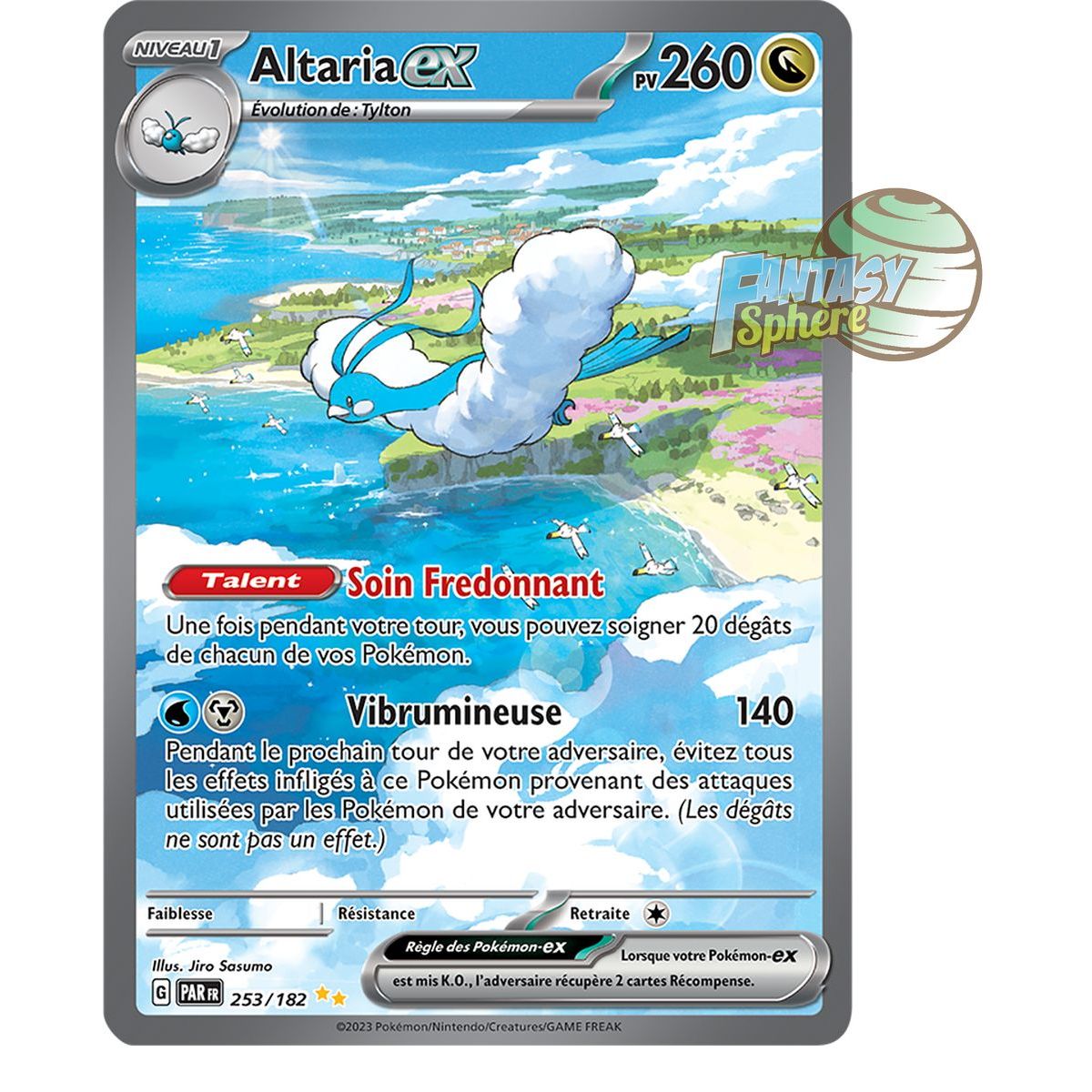 Item Altaria EX – Sonderillustration Rare 253/182 – Scharlachrotes und violettes Faille-Paradoxon