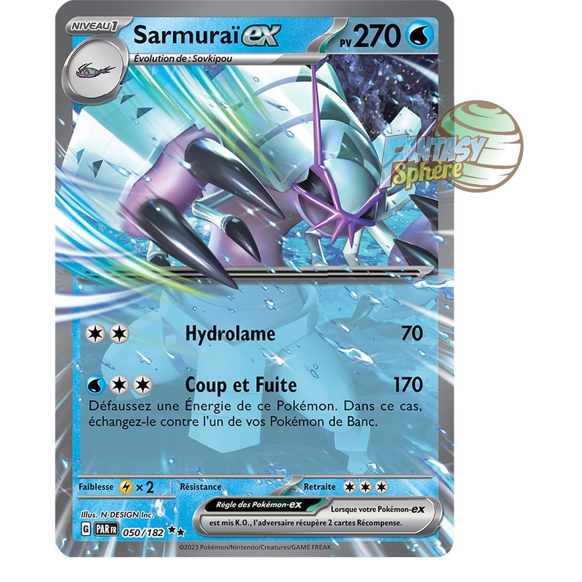 Sarmuraï EX – Double Rare 50/182 – Scarlet and Violet Paradox Rift