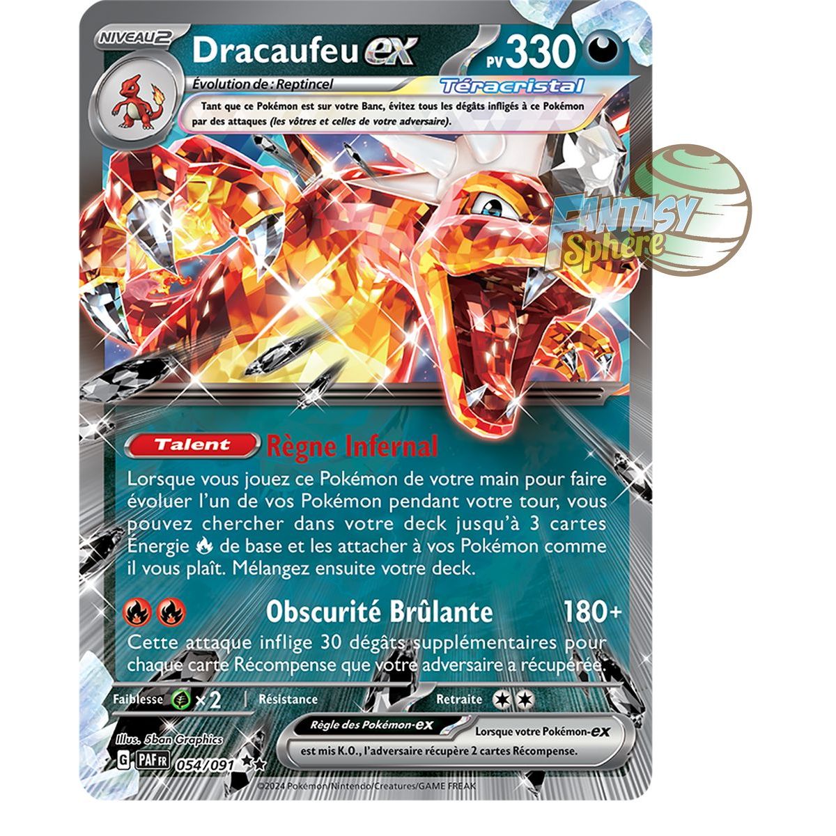 Charizard EX – Double Rare 54/91 – Scharlachrote und violette Schicksale von Paldea