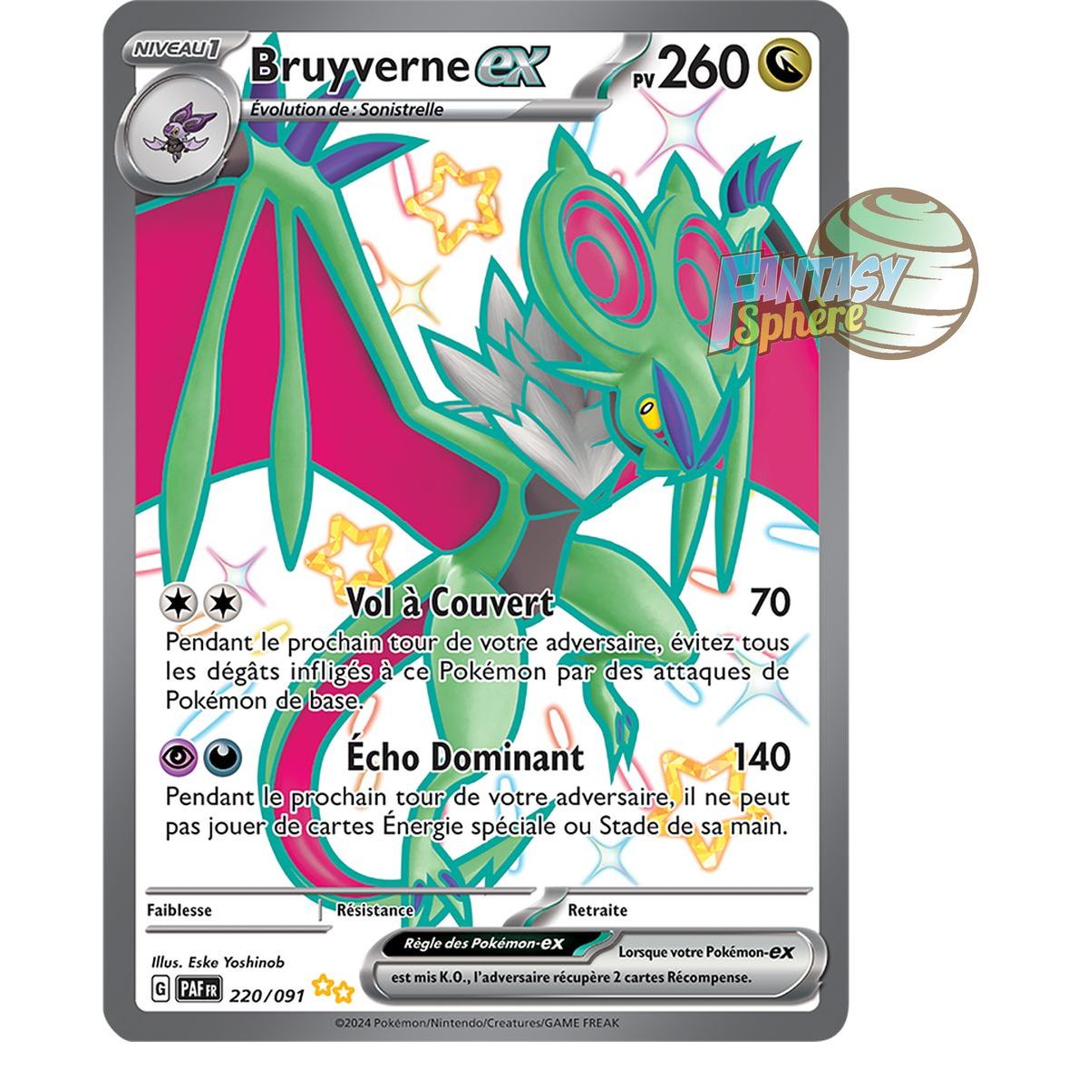 Bruyverne EX – Shiny Ultra Rare 220/91 – Scharlachrotes und violettes Schicksal von Paldea