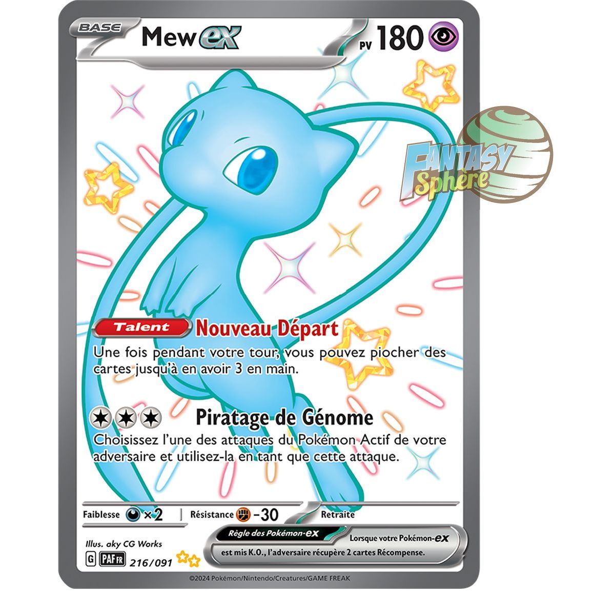 Mew EX – Shiny Ultra Rare 216/91 – Scharlachrote und violette Schicksale von Paldea