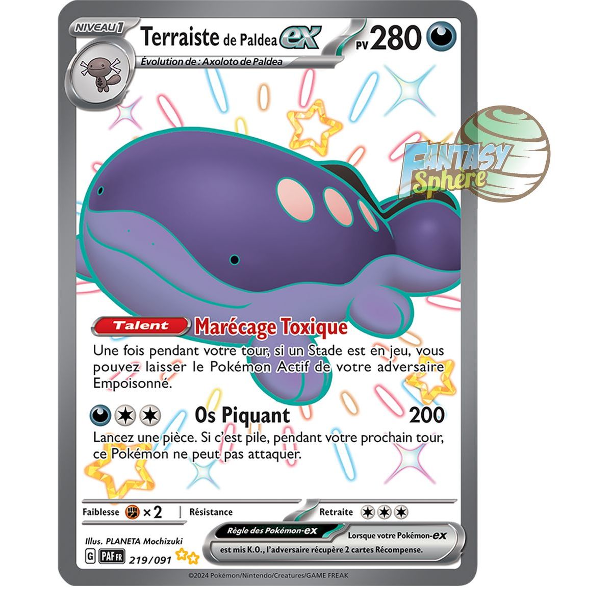 Terraist of Paldea EX – Shiny Ultra Rare 219/91 – Scharlachrote und violette Schicksale von Paldea