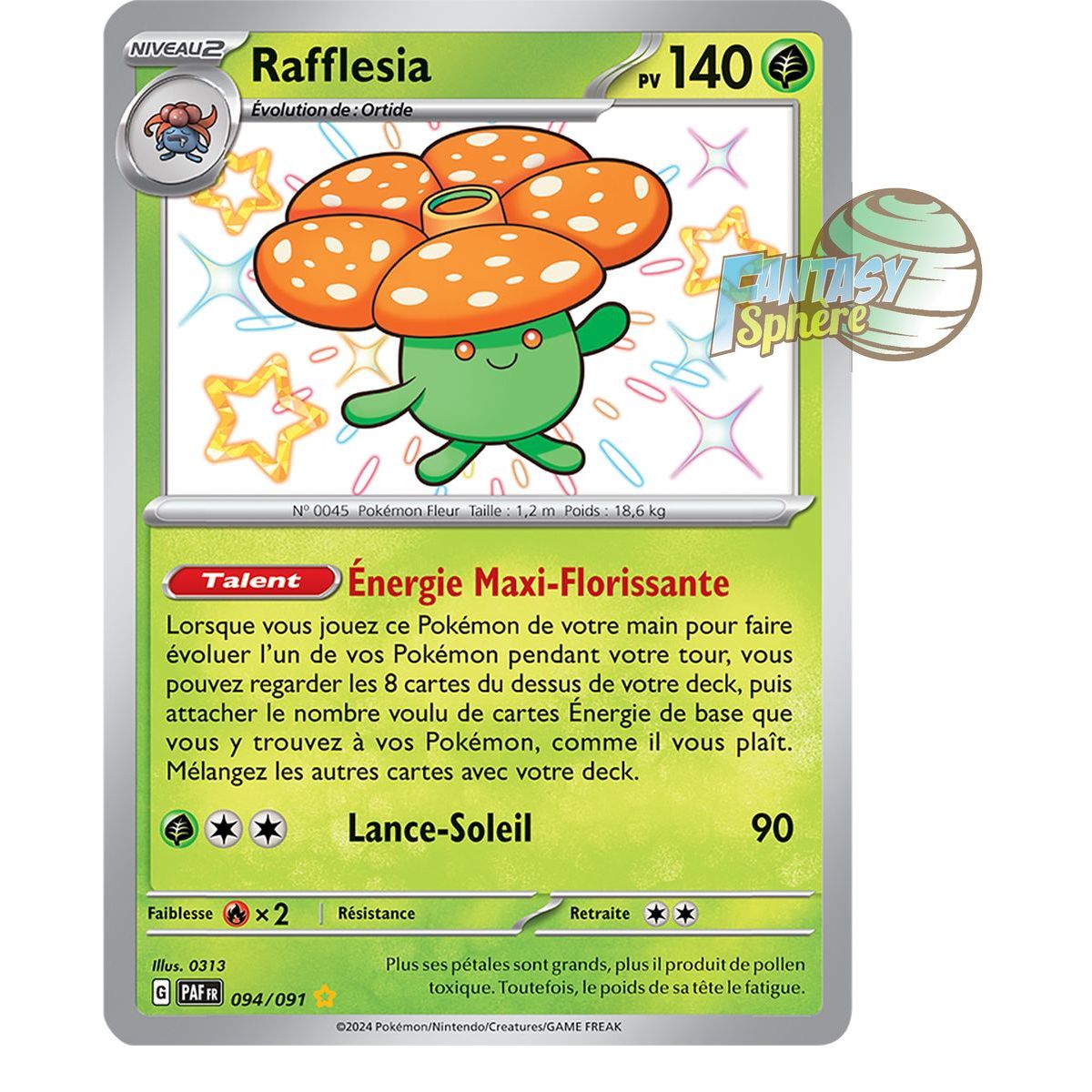 Rafflesia – Shiny Rare 94/91 – Scharlachrote und violette Schicksale von Paldea