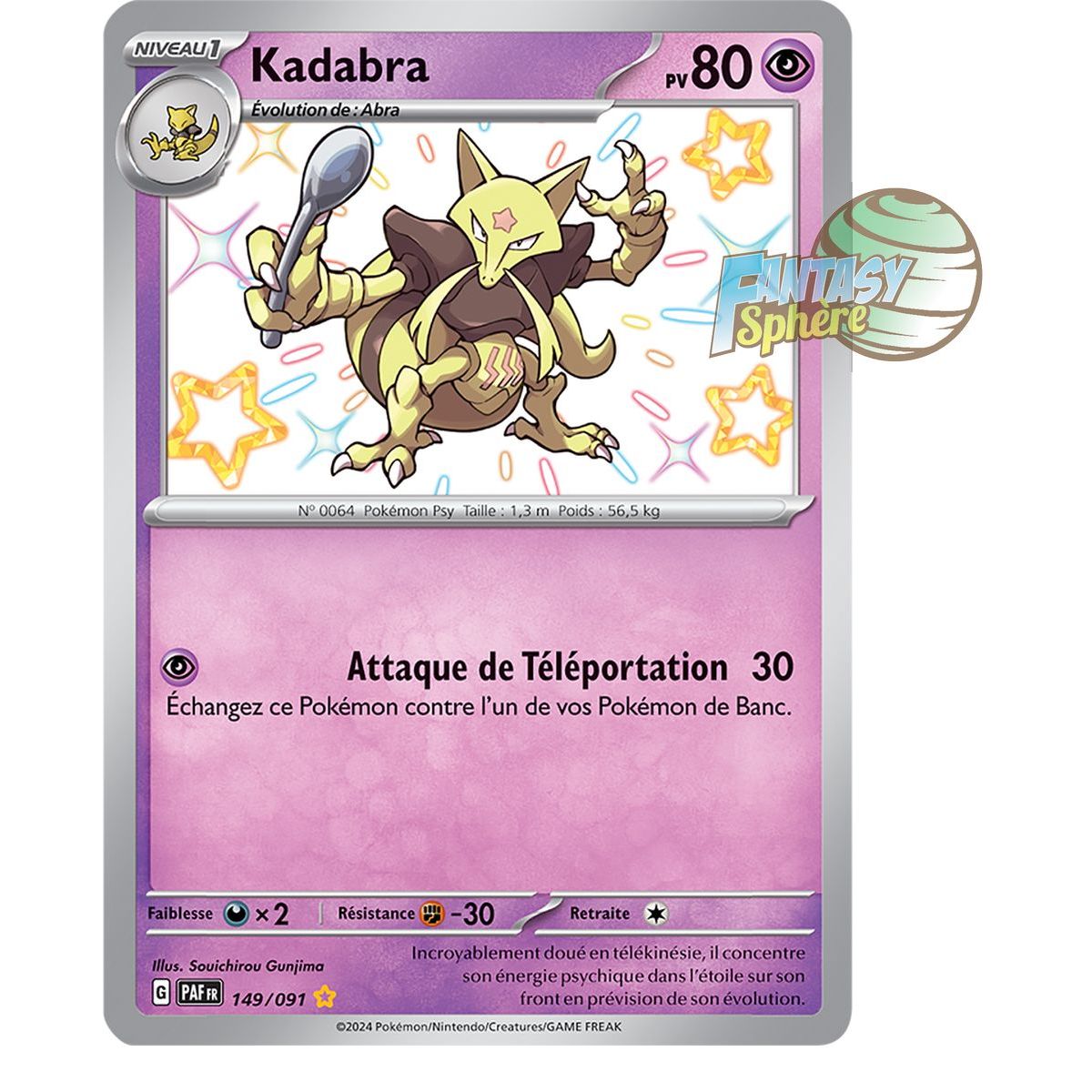 Kadabra – Shiny Rare 149/91 – Scharlachrote und violette Schicksale von Paldea