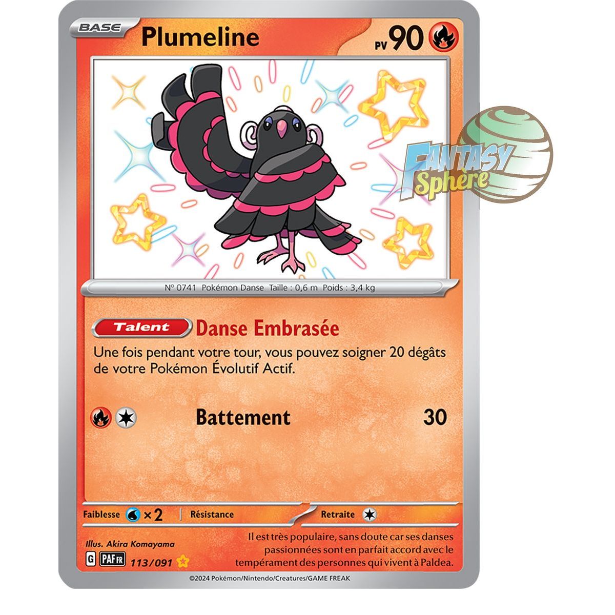 Plumeline – Shiny Rare 113/91 – Scharlachrot und Violett Destinées de Paldea