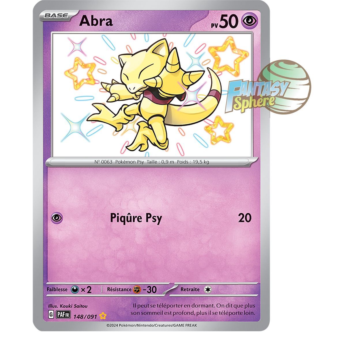 Item Abra – Shiny Rare 148/91 – Scharlachrote und violette Schicksale von Paldea