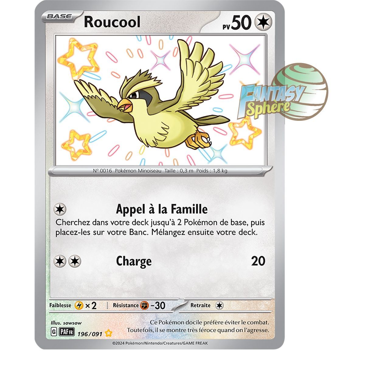 Roucool – Shiny Rare 196/91 – Scharlachrotes und violettes Schicksal von Paldea