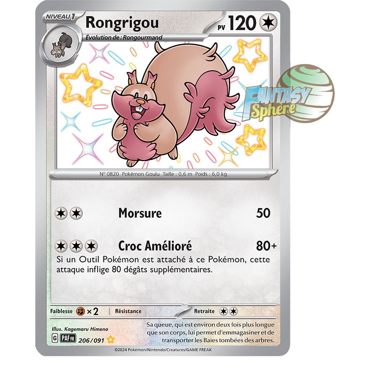 Rongrigou – Shiny Rare 206/91 – Scharlachrotes und violettes Schicksal von Paldea