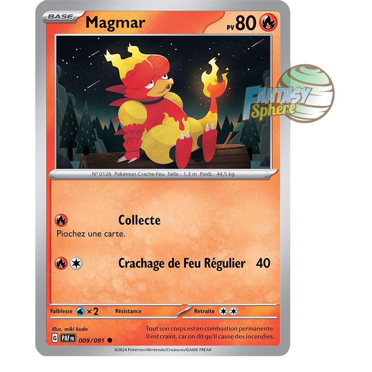 Magmar – Rückseite 9/91 – Scharlachrote und violette Schicksale von Paldea