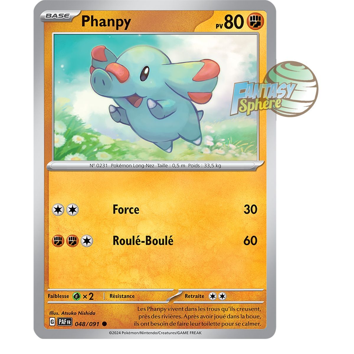 Phanpy – Rückseite 48/91 – Scharlachrote und violette Schicksale von Paldea