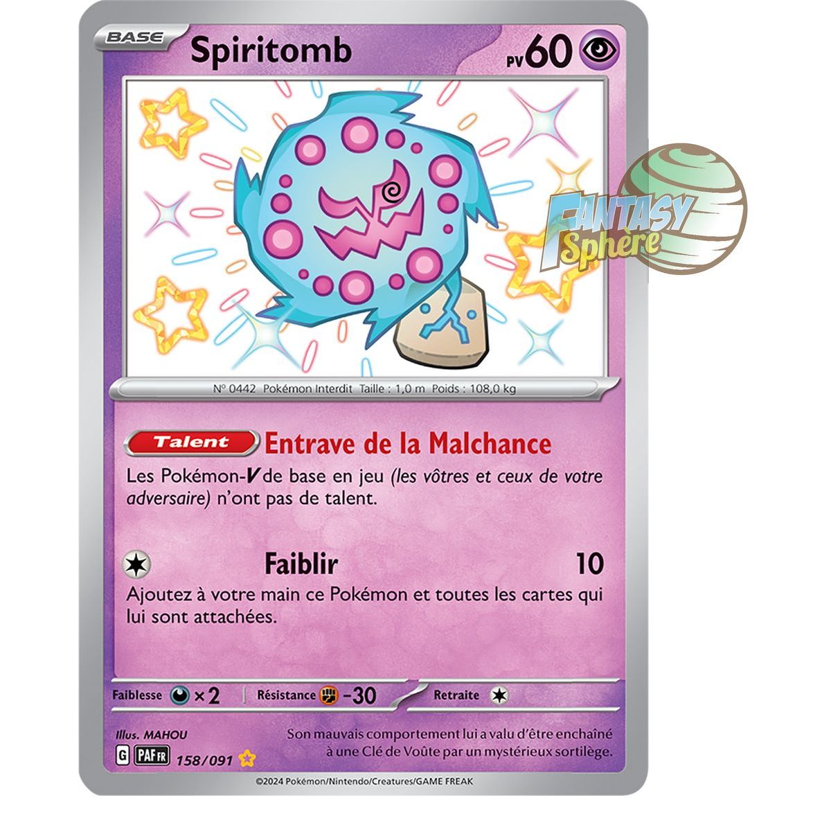 Spiritomb – Shiny Rare 158/91 – Scharlachrote und violette Paldea-Schicksale