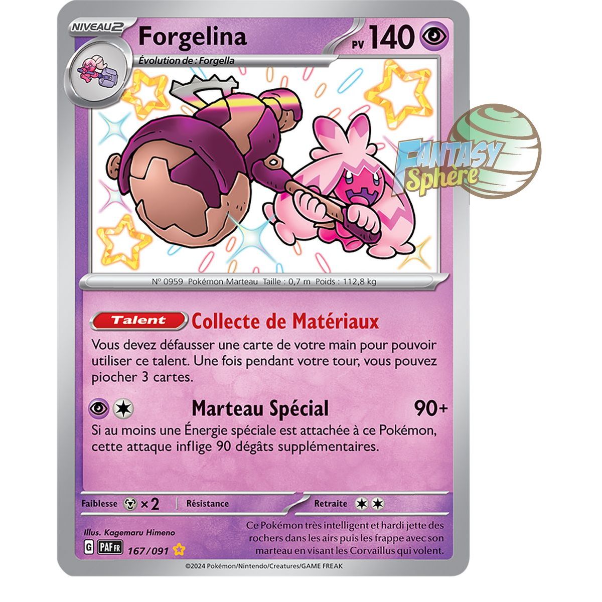 Forgelina – Shiny Rare 167/91 – Scharlachrote und violette Schicksale von Paldea