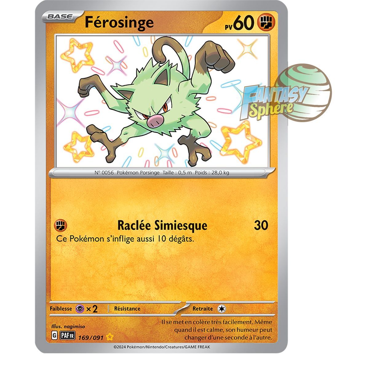 Ferosinge – Shiny Rare 169/91 – Scharlachrote und violette Schicksale von Paldea