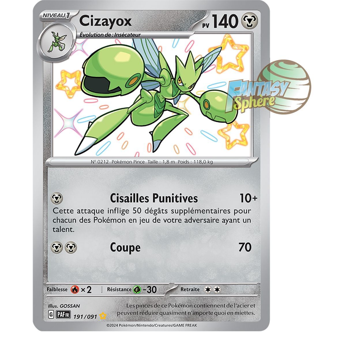 Cizayox – Shiny Rare 191/91 – Scharlachrote und violette Paldea-Schicksale