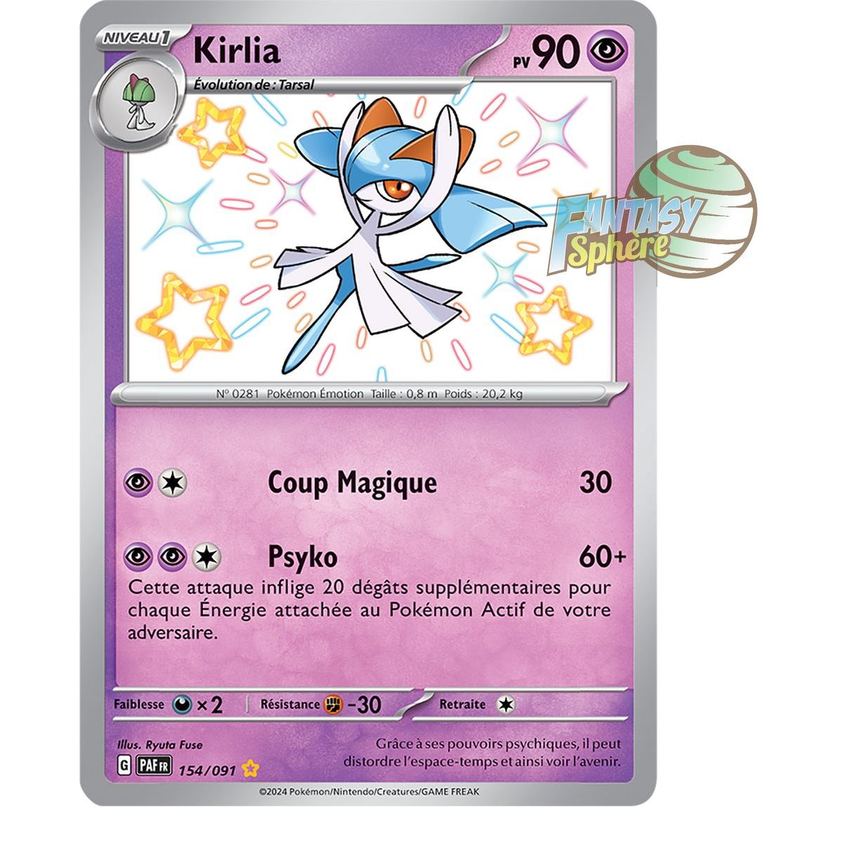 Kirlia – Shiny Rare 154/91 – Scharlachrote und violette Paldea-Schicksale