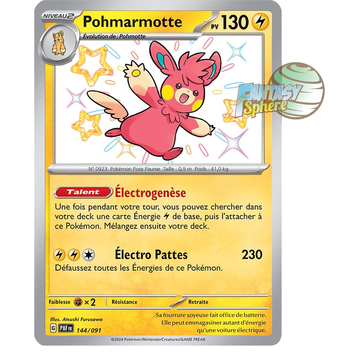 Pohmarmotte – Shiny Rare 144/91 – Scharlachrote und violette Schicksale von Paldea