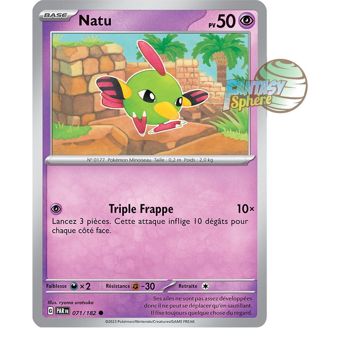 Natu – Reverse 71/182 – Scharlachrotes und violettes Faille-Paradoxon