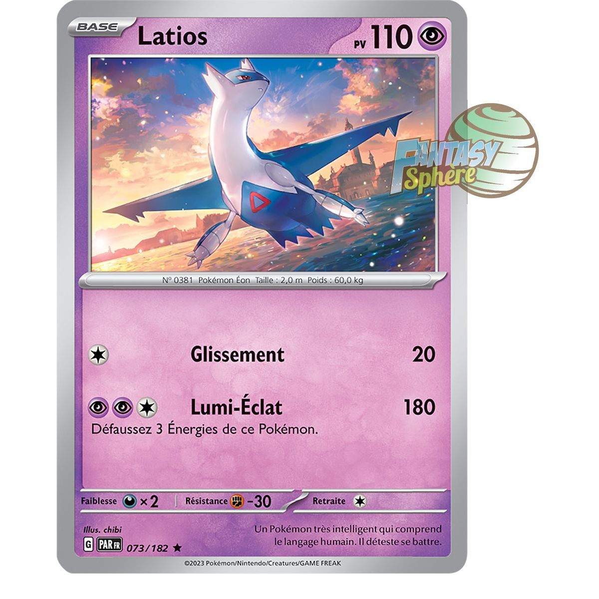 Latios – Holo Rare 73/182 – Scarlet and Violet Paradox Rift