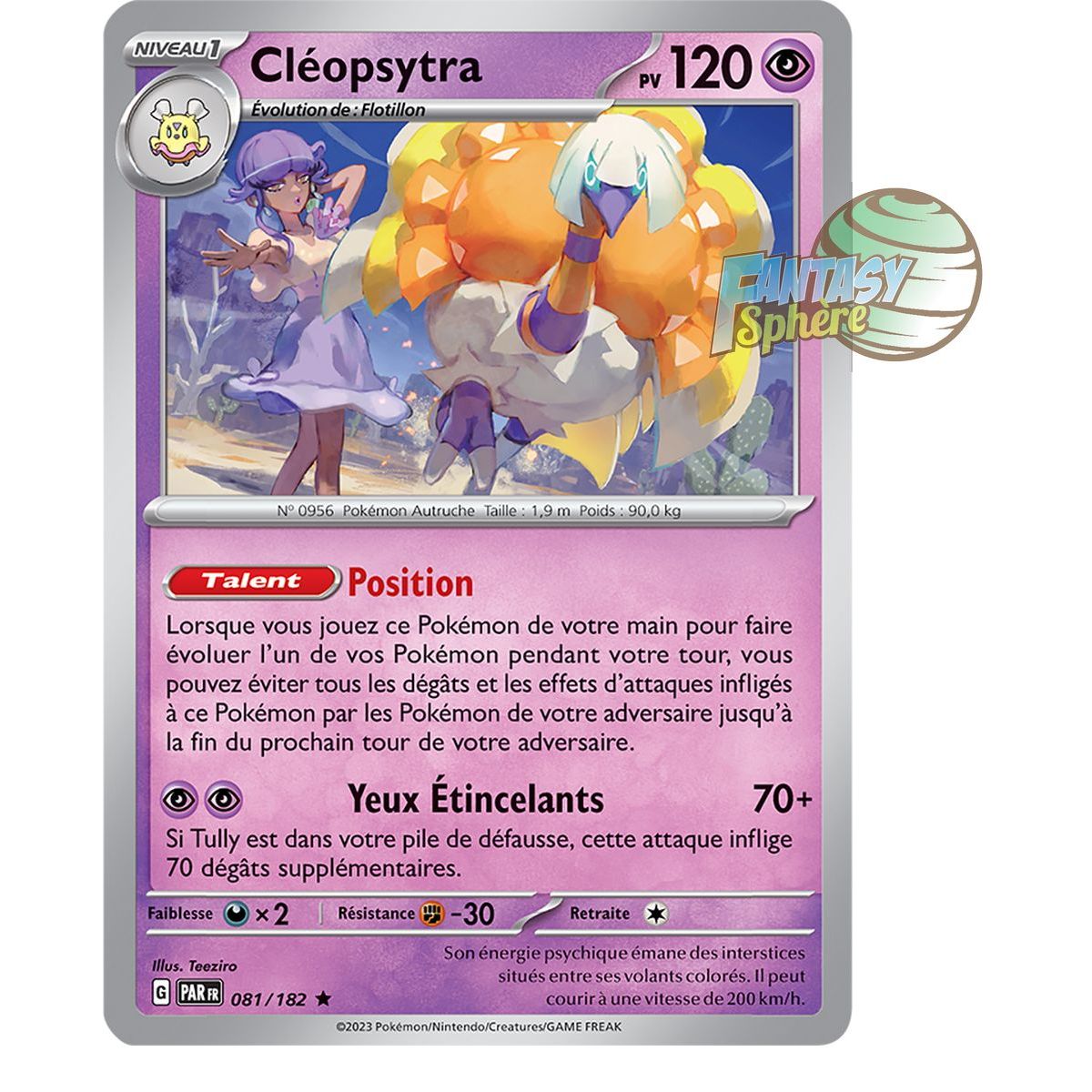 Cleopsytra - Holo Rare 81/182 - Scharlachrotes und violettes Faille-Paradoxon