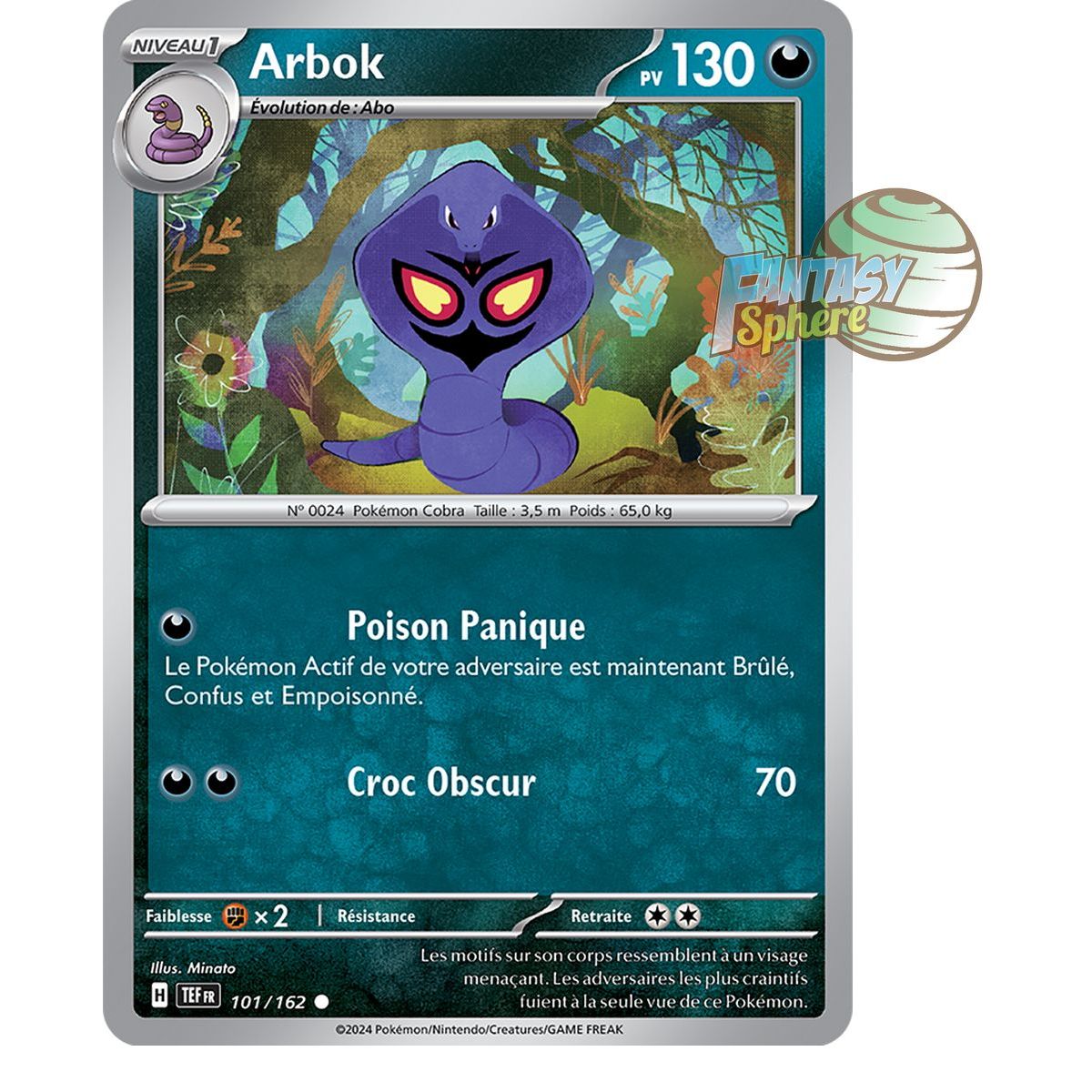 Arbok – Rückseite 101/162 – Scharlachrote und violette Zeitkräfte