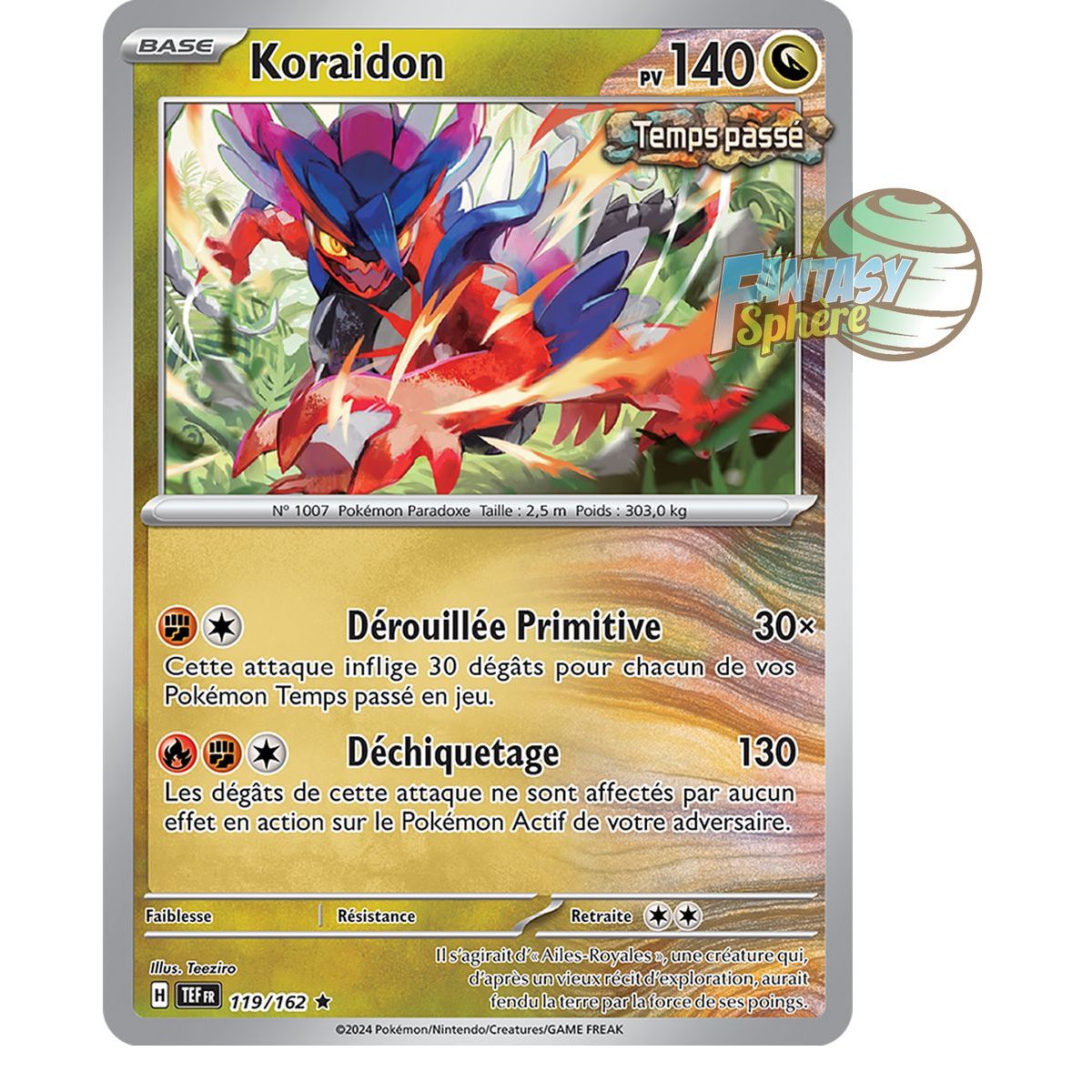 Item Koraidon – Holo Rare 119/162 – Scharlachrote und violette Zeitkräfte