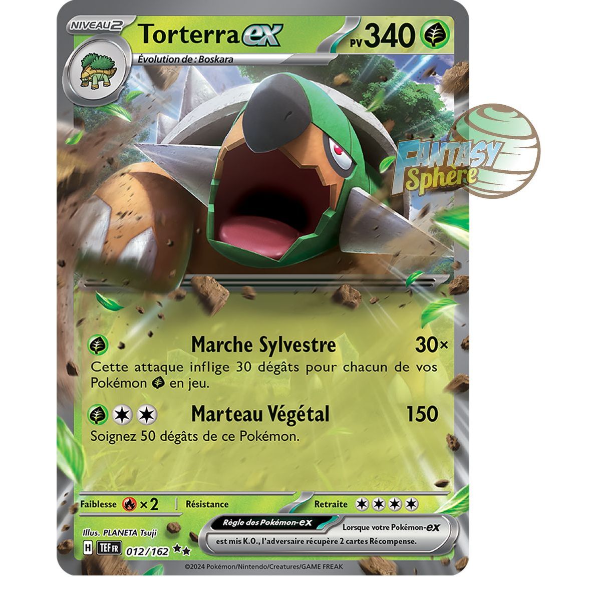 Torterra EX – Double Rare 12/162 – Scharlachrote und violette Zeitkräfte