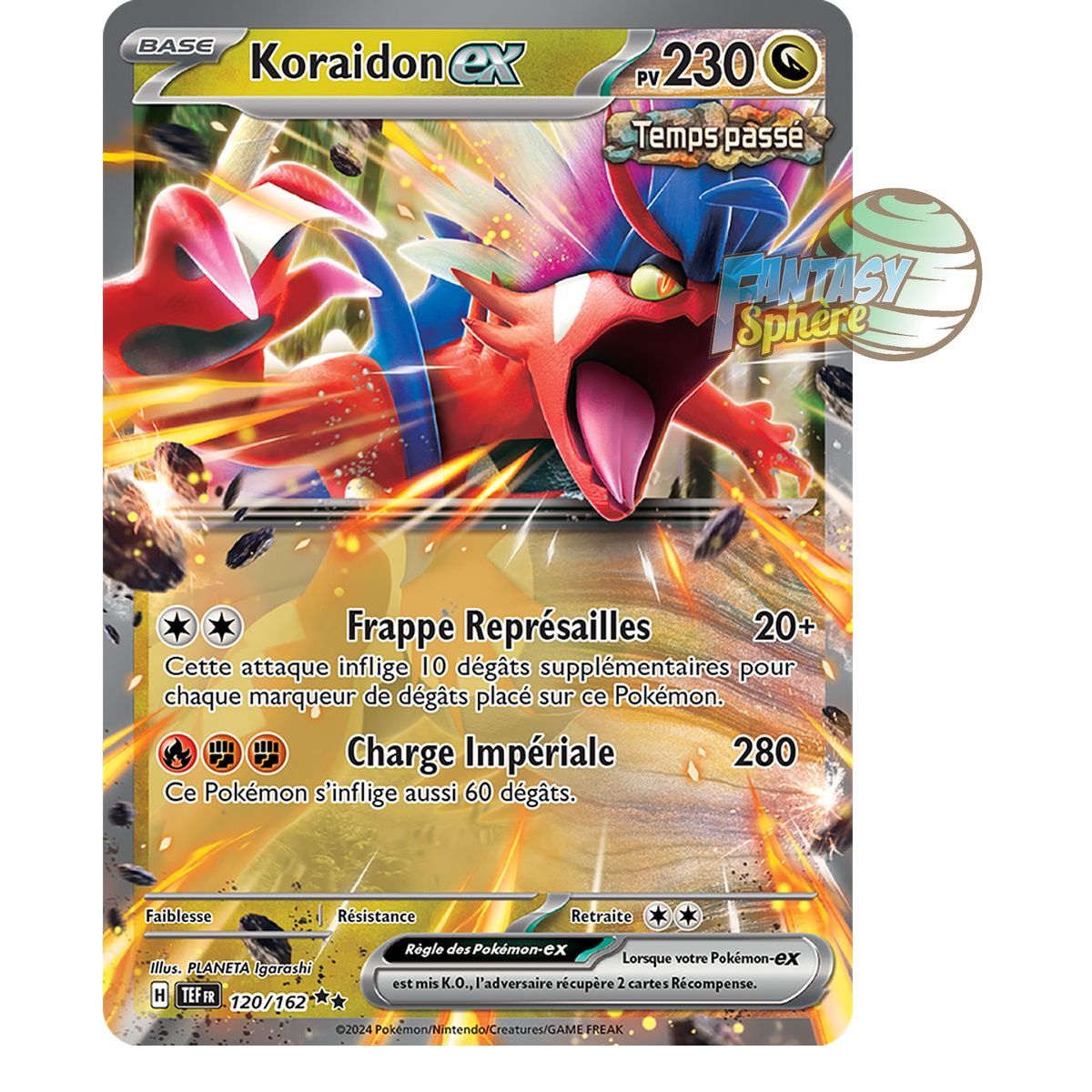 Item Koraidon EX – Double Rare 120/162 – Scharlachrote und violette Zeitkräfte