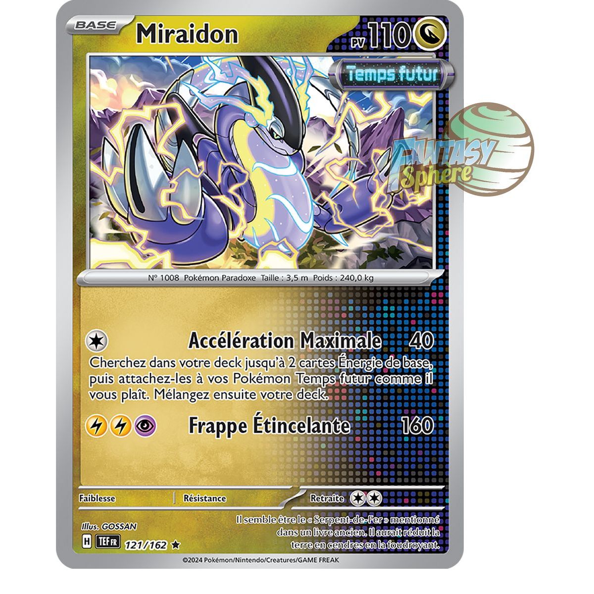 Miraidon – Holo Rare 121/162 – Scharlachrote und violette Zeitkräfte