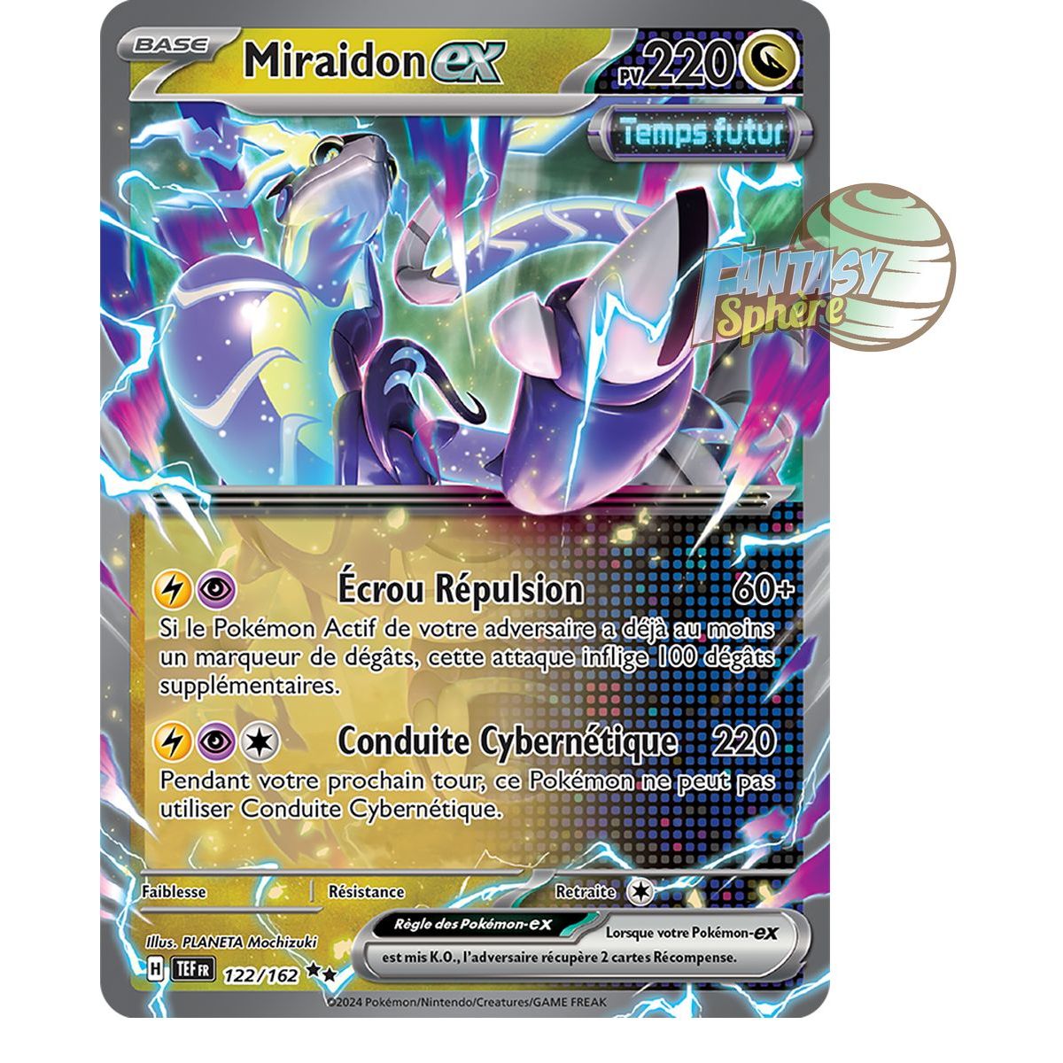 Miraidon EX – Double Rare 122/162 – Scharlachrote und violette Zeitkräfte