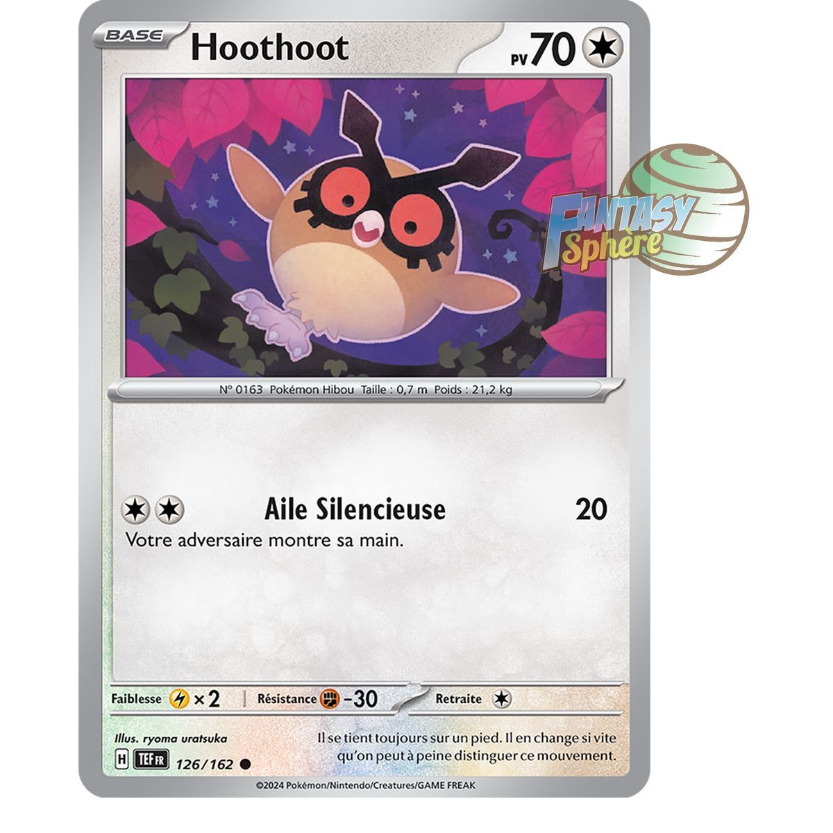 Item Hoothoot – Rückseite 126/162 – Scharlachrote und violette Zeitkräfte