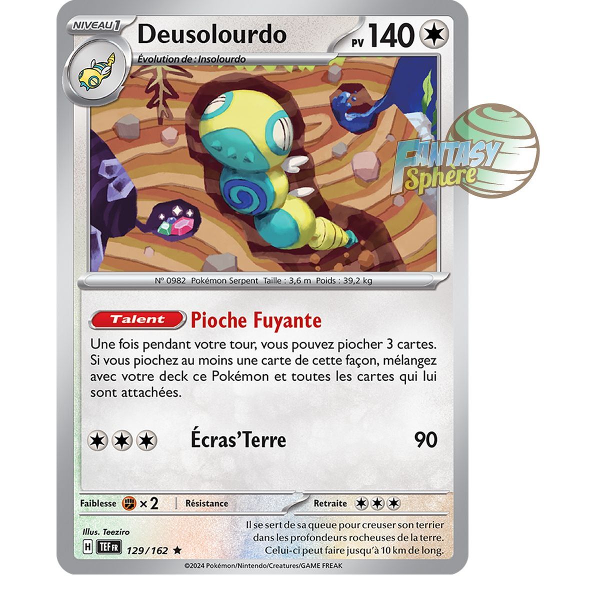 Item Deusolourdo – Holo Rare 129/162 – Scharlachrote und violette Zeitkräfte