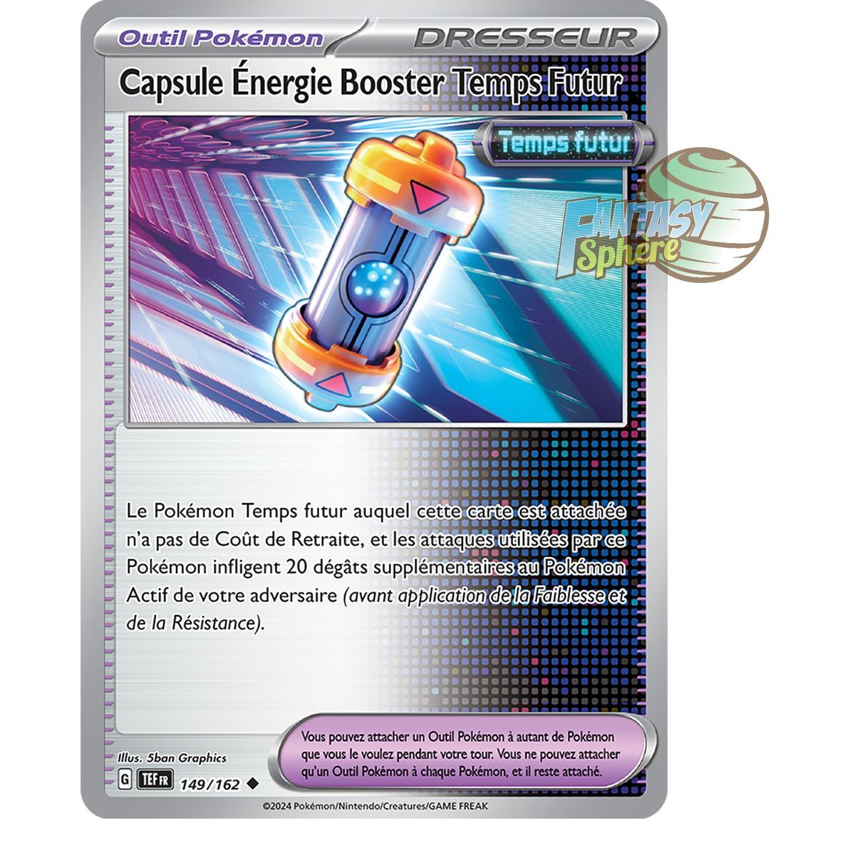 Item Future Time Booster Energy Capsule – Umkehrung 149/162 – Scharlachrote und violette Zeitkräfte