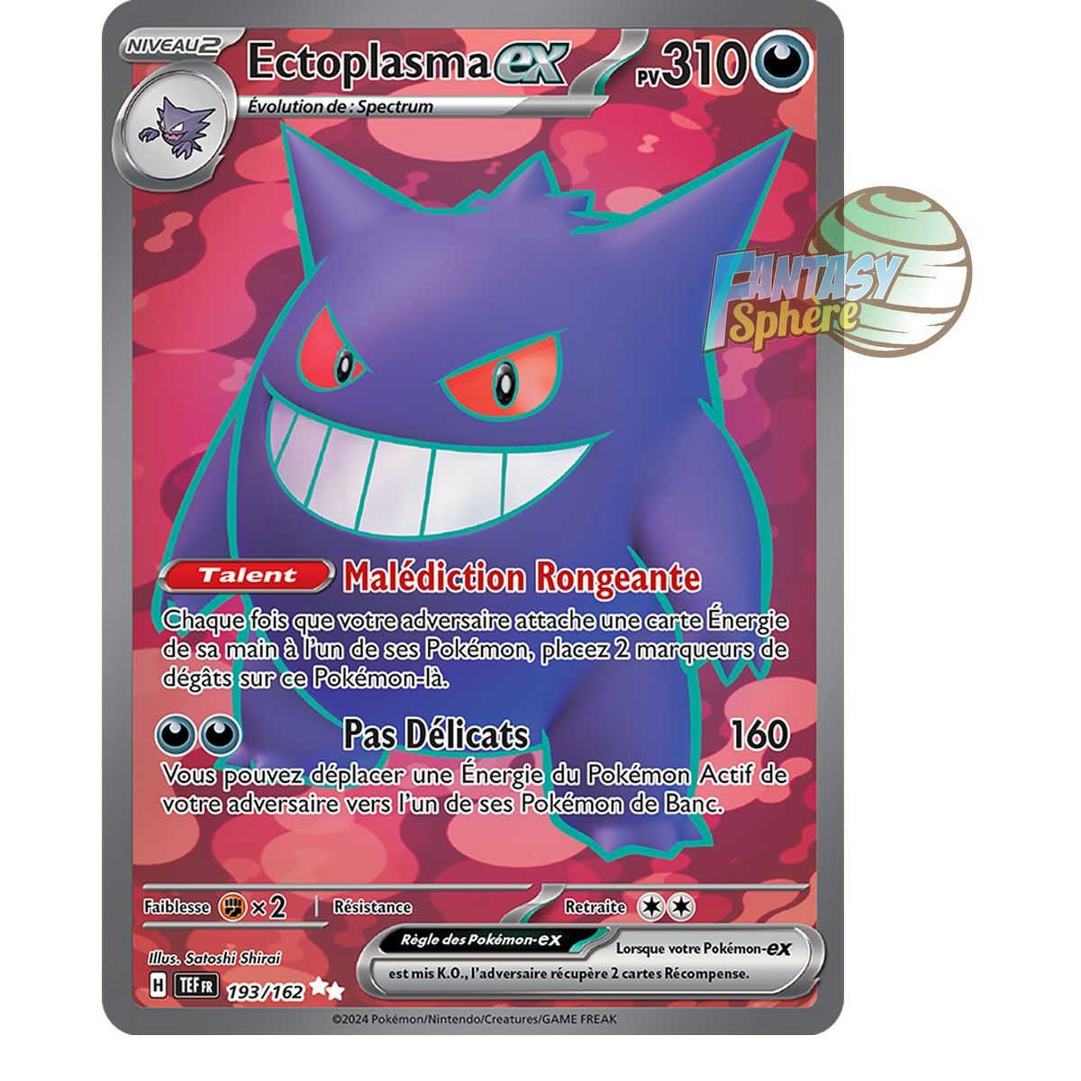 Gengar EX – Ultra Rare 193/162 – Scharlachrote und violette Zeitkräfte