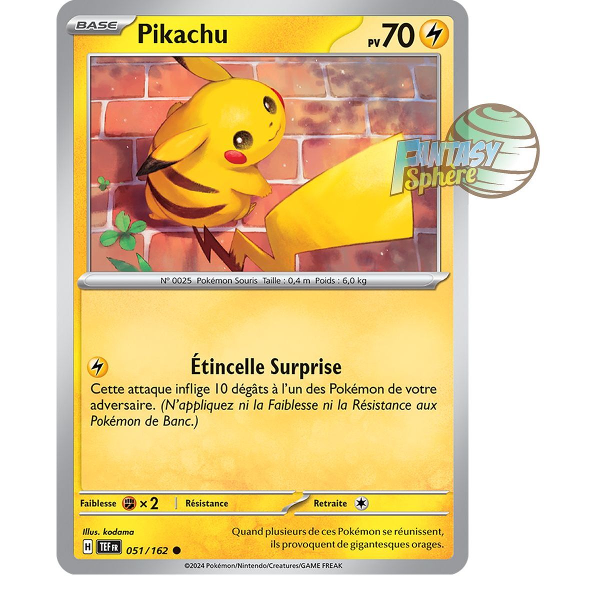 Pikachu – Rückseite 51/162 – Scharlachrote und violette Zeitkräfte