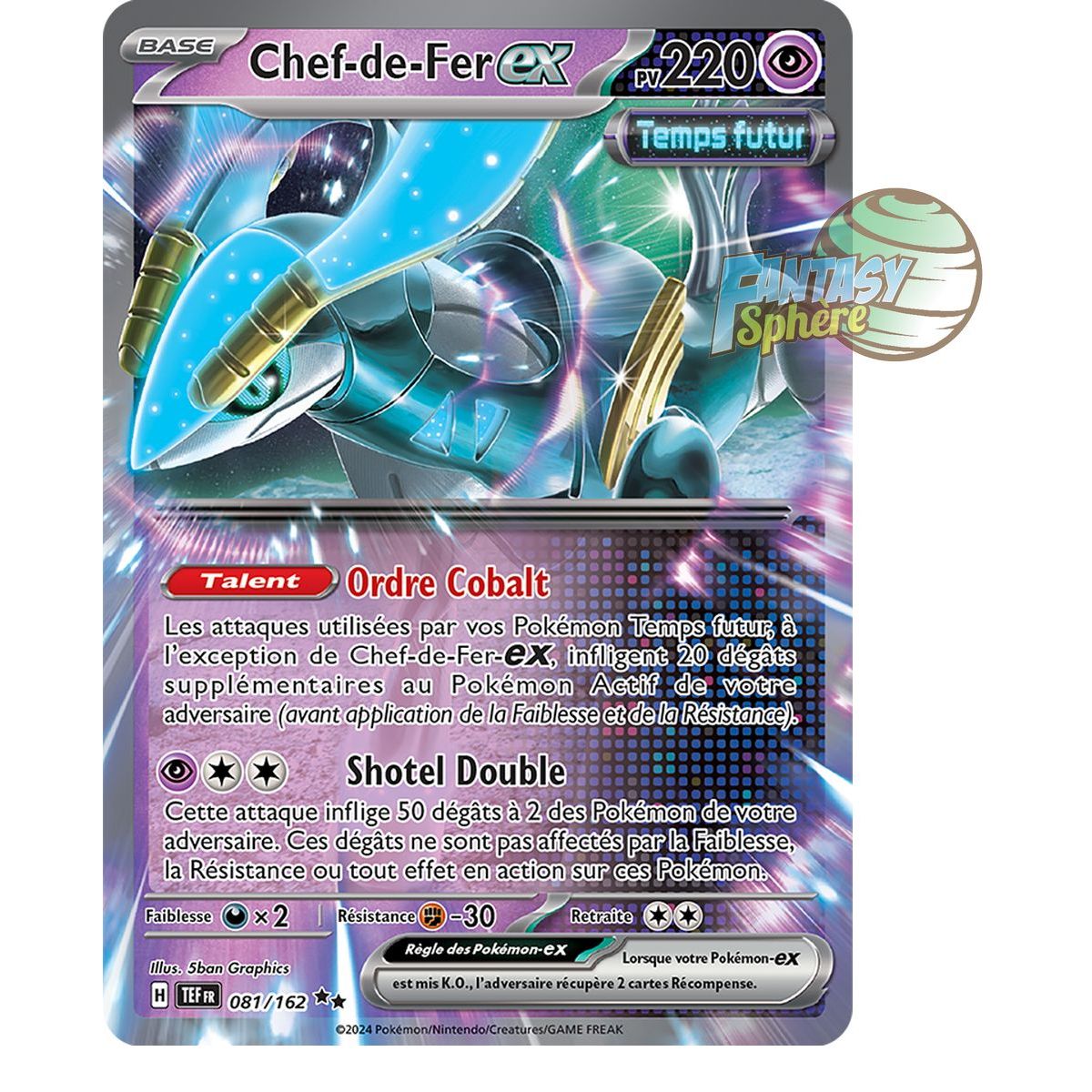 Chef-de-Fer EX – Double Rare 81/162 – Scharlachrote und violette Zeitkräfte