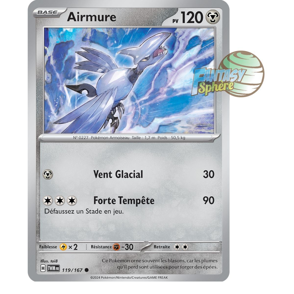 Skarmory – Rückseite 119/167 – Scharlachrote und violette Twilight-Maskerade