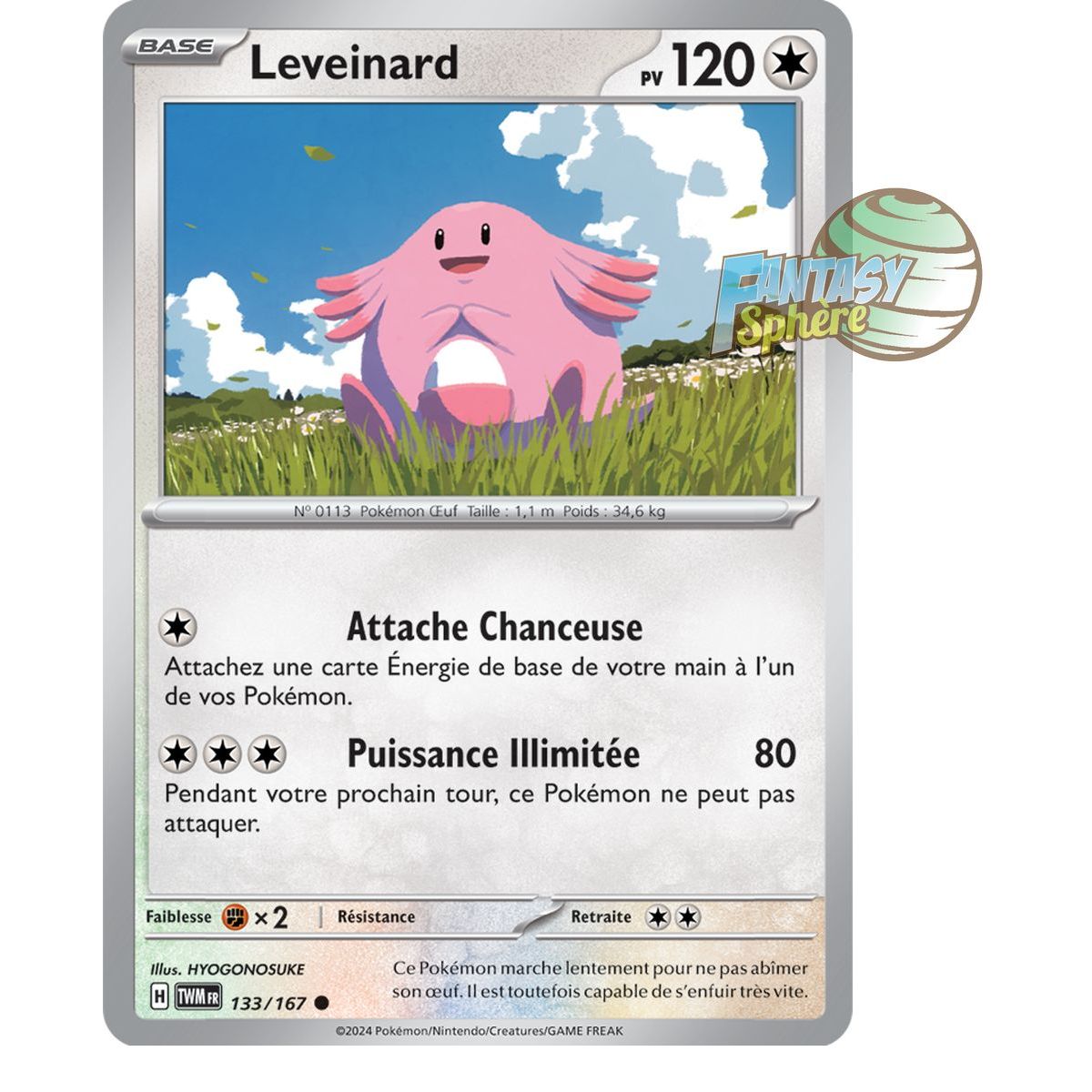 Item Chansey – Rückseite 133/167 – Scharlachrote und violette Twilight-Maskerade