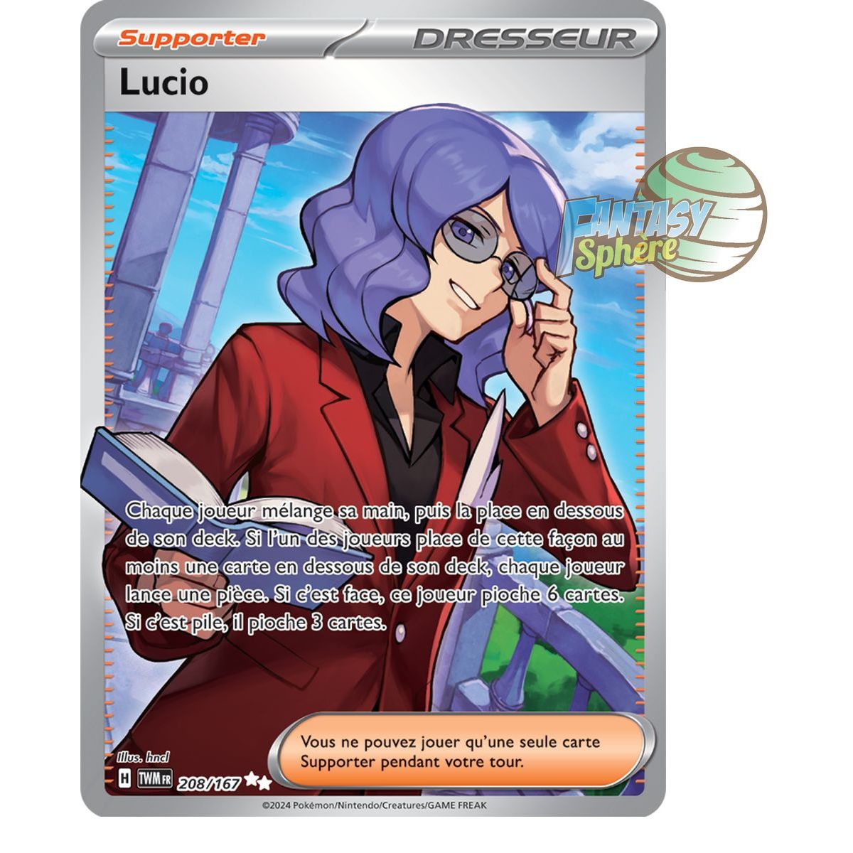 Item Lucio – Ultra Rare 208/167 – Scharlachrote und violette Twilight-Maskerade