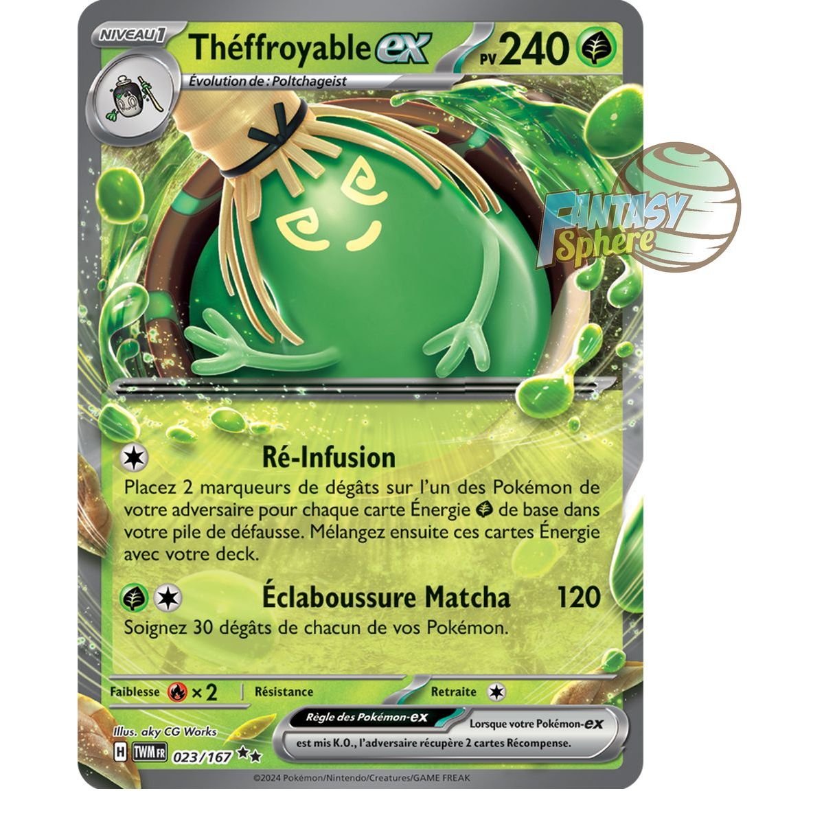 Théffroyable-ex – Double Rare 23/167 – Scharlachrote und violette Twilight-Maskerade