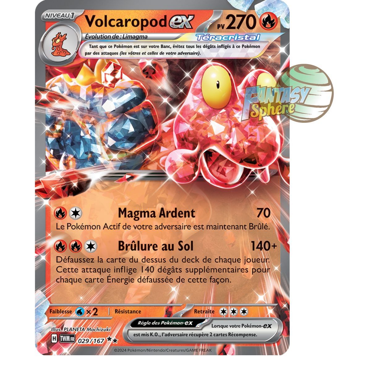 Item Volcaropod-ex – Double Rare 29/167 – Scarlet und Twilight Masquerade Violet