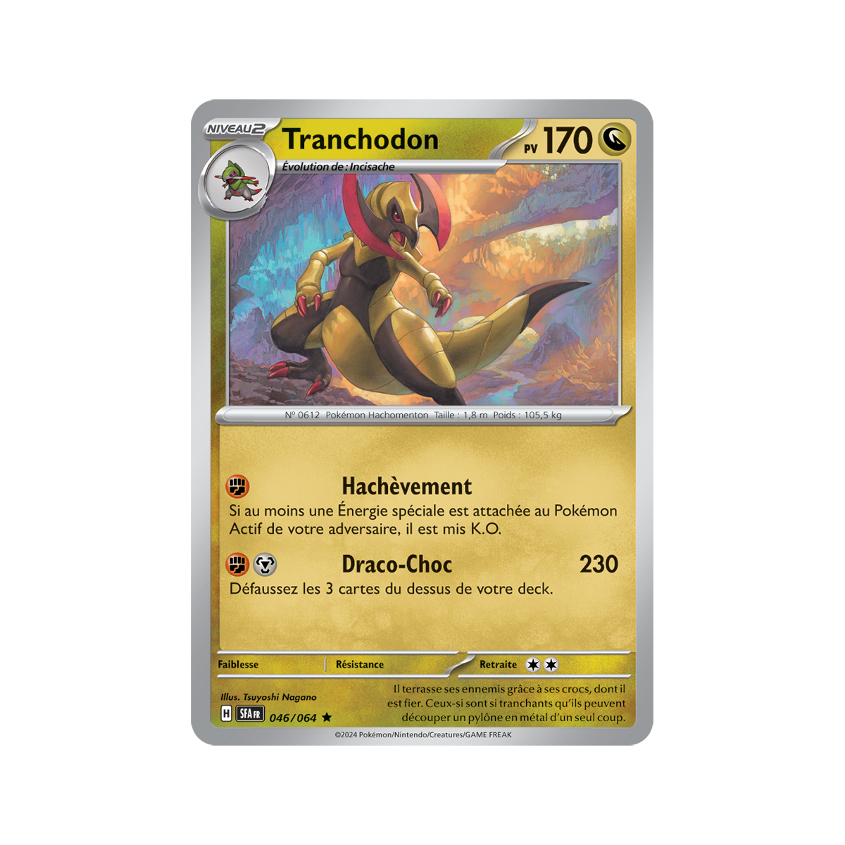 Tranchodon – Holo Rare 46/64 – Scharlachroter und violetter Fabelnebel