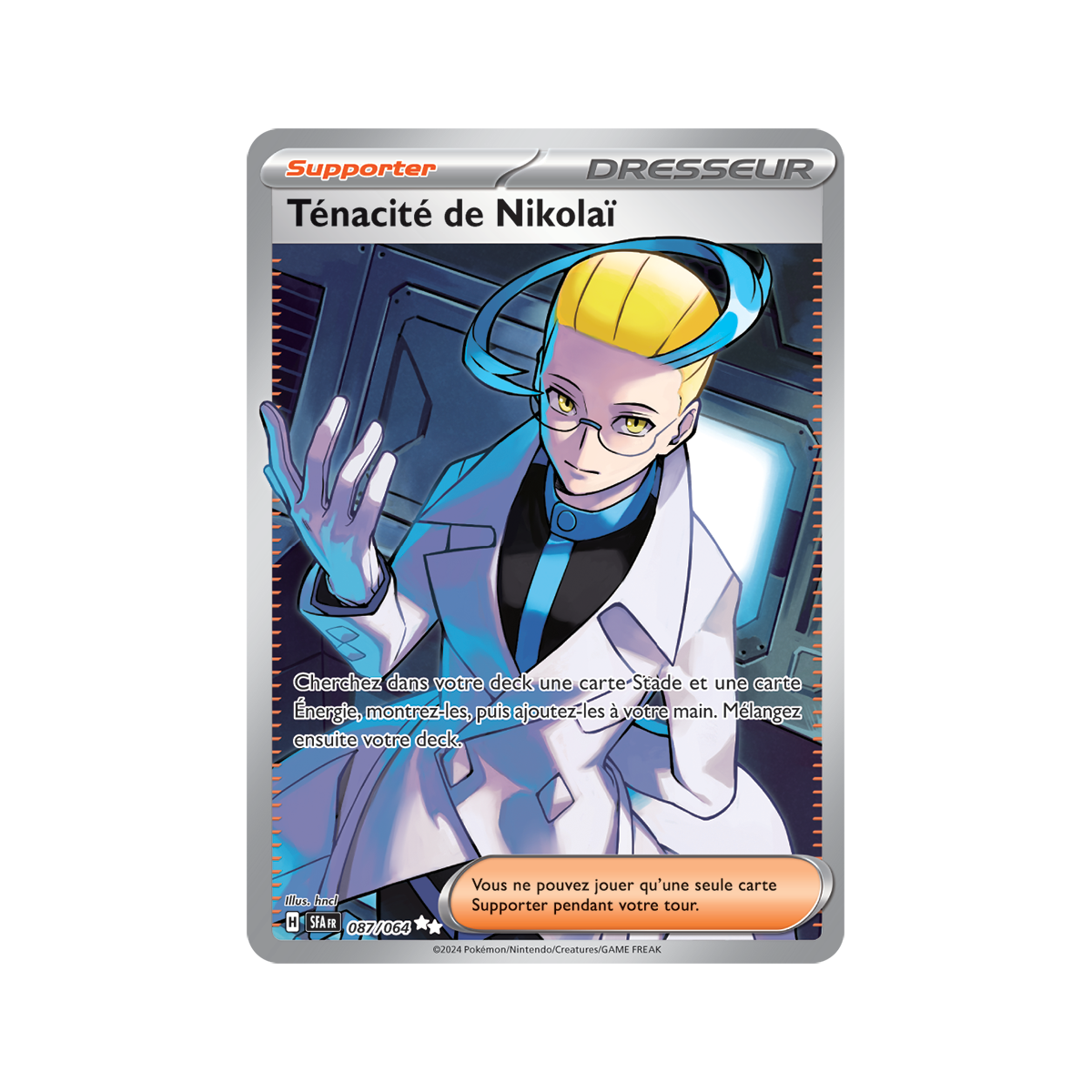 Nikolais Hartnäckigkeit – Full Art Ultra Rare 87/64 – Scharlachroter und violetter Fabelnebel