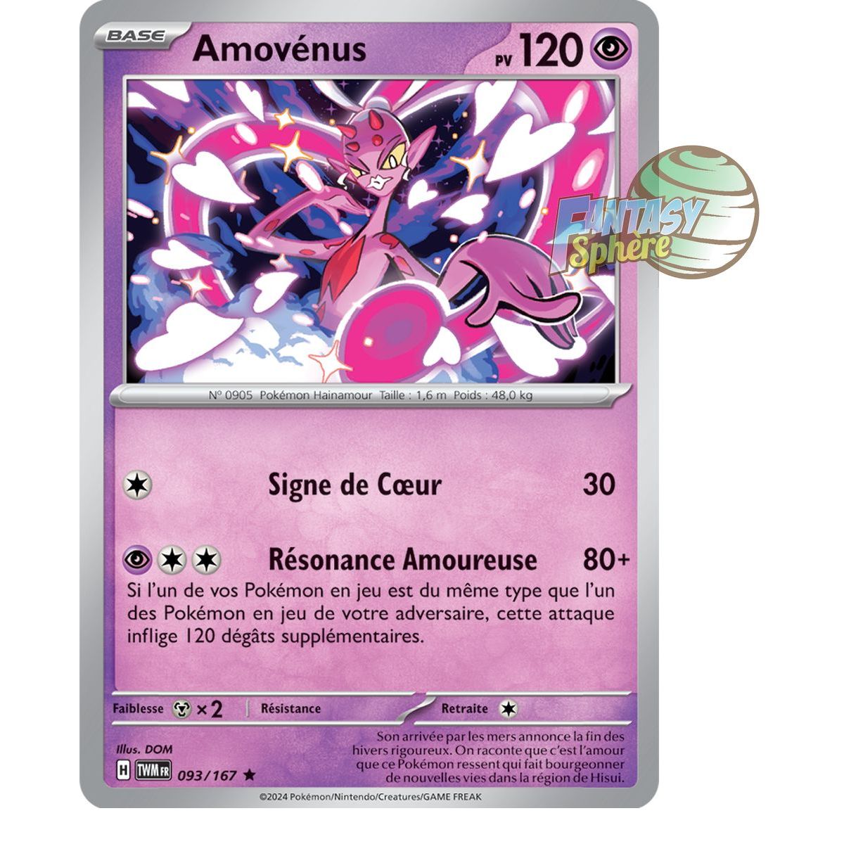 Amovenus – Holo Rare 93/167 – Scharlachrote und violette Twilight-Maskerade