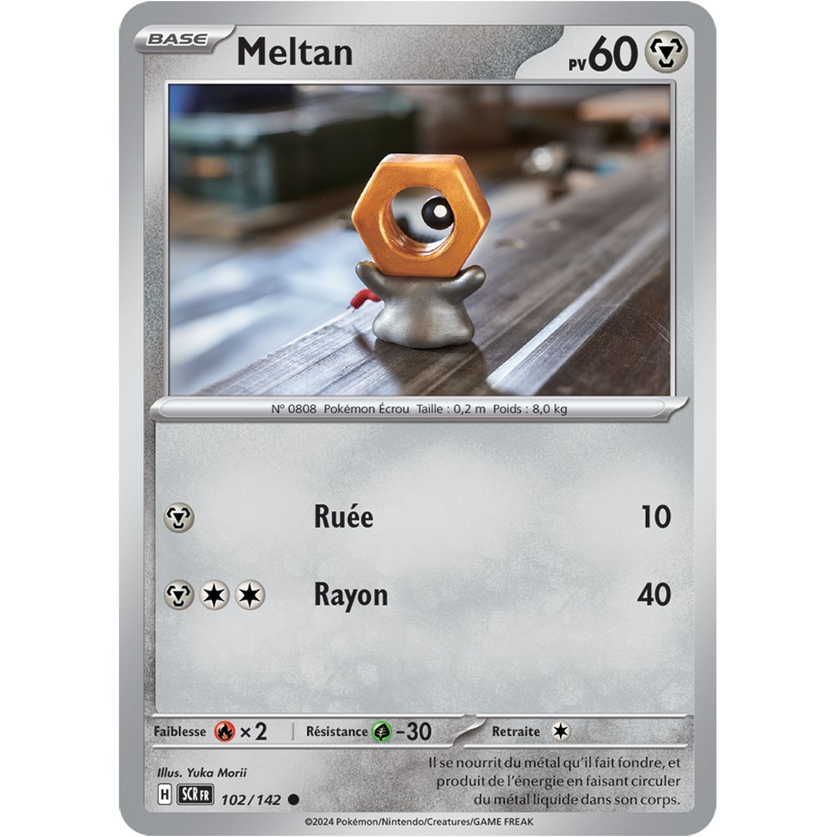 Meltan – Gemeinde 102/142 – Scharlachrot und Sternkronenviolett