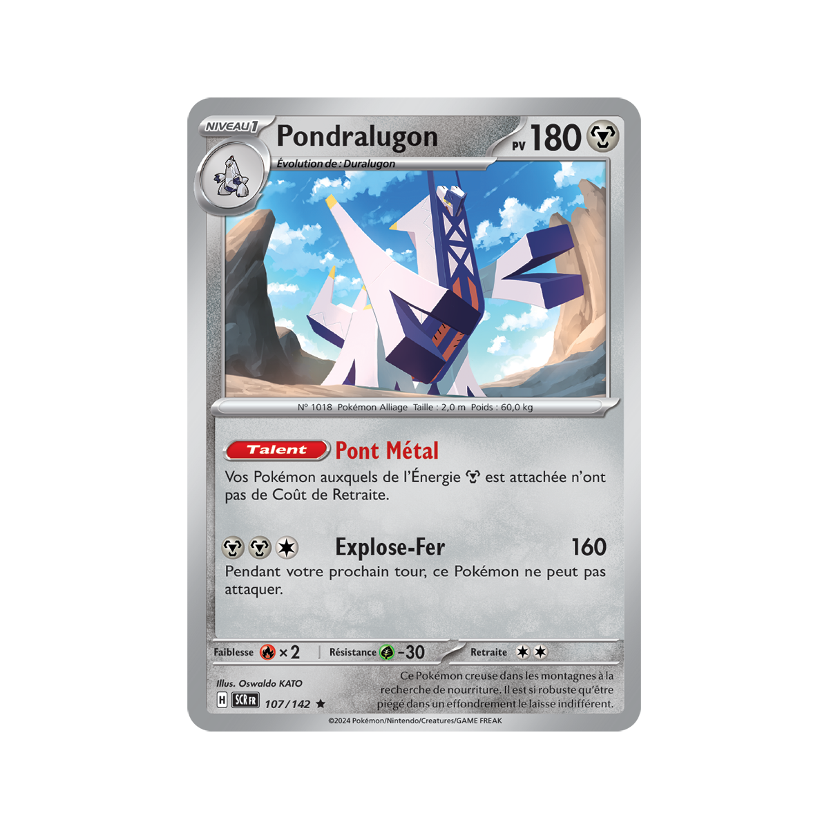 Pondralugon – Holo Rare 107/142 – Scharlachrote und violette Sternkrone